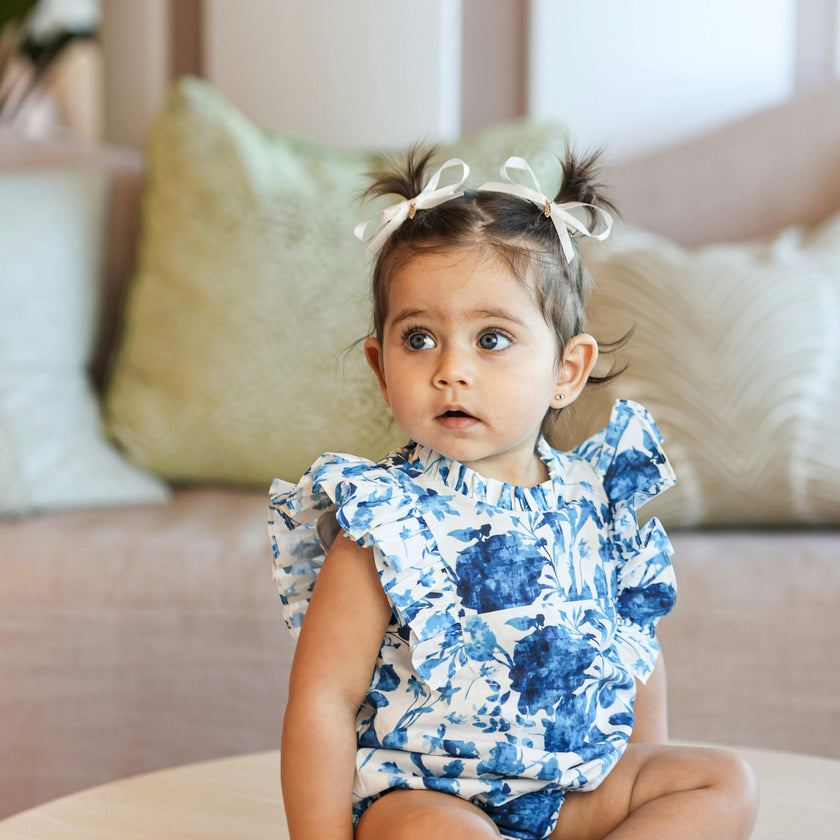 Blue Garden Romper