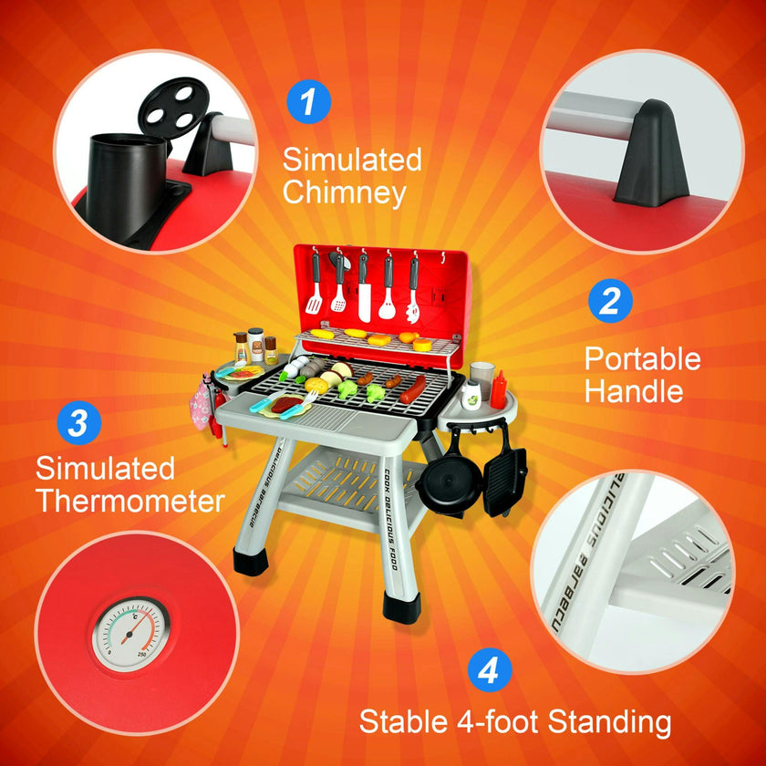 Easy Playhouse: BBQ Grill Playset - 41pc