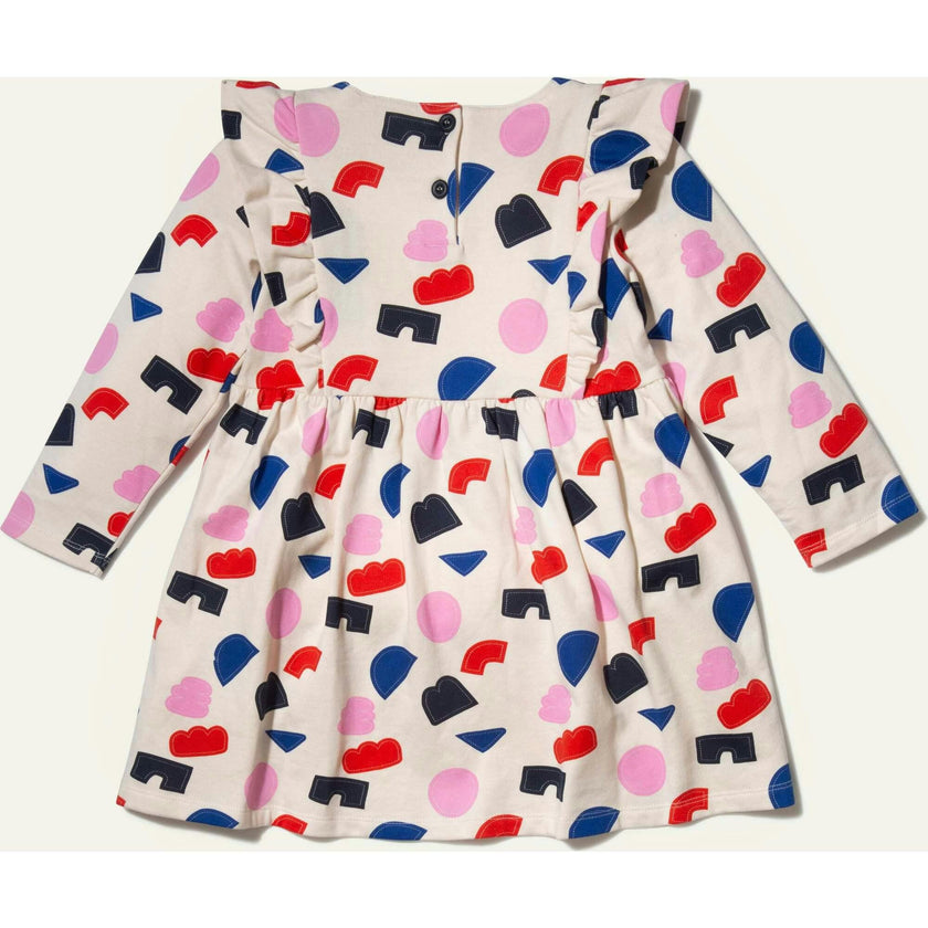 Recycled Cotton Shapes Baby Ruffle Dress