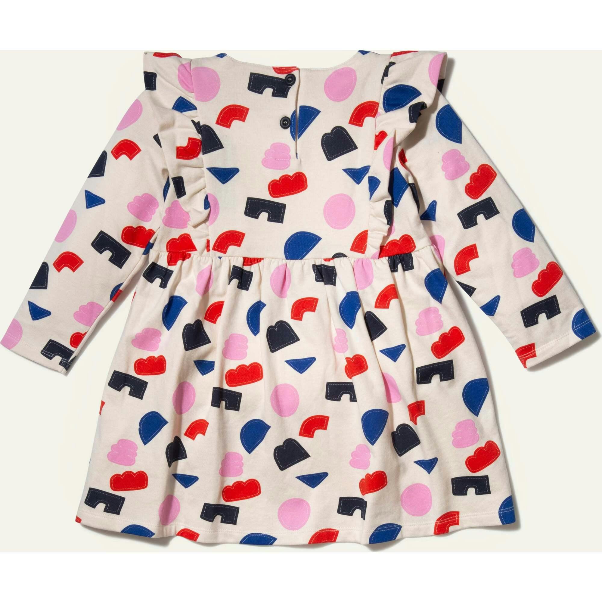 Recycled Cotton Shapes Baby Ruffle Dress