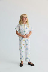 Jacinthe Pant Multicolor Embroidery