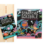 Scratch and Scribble Mini Scratch Art Kit - Friendly Fish - 8 Cards 1 Sticker Sheet