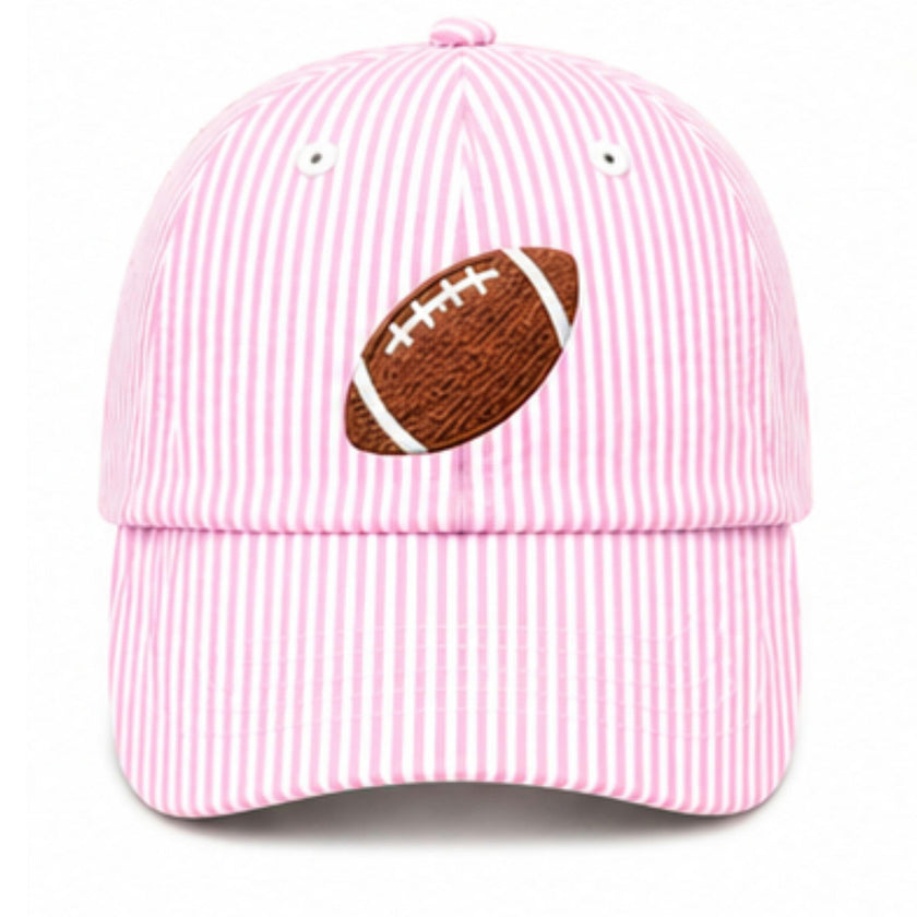 Football Bow Baseball Hat
