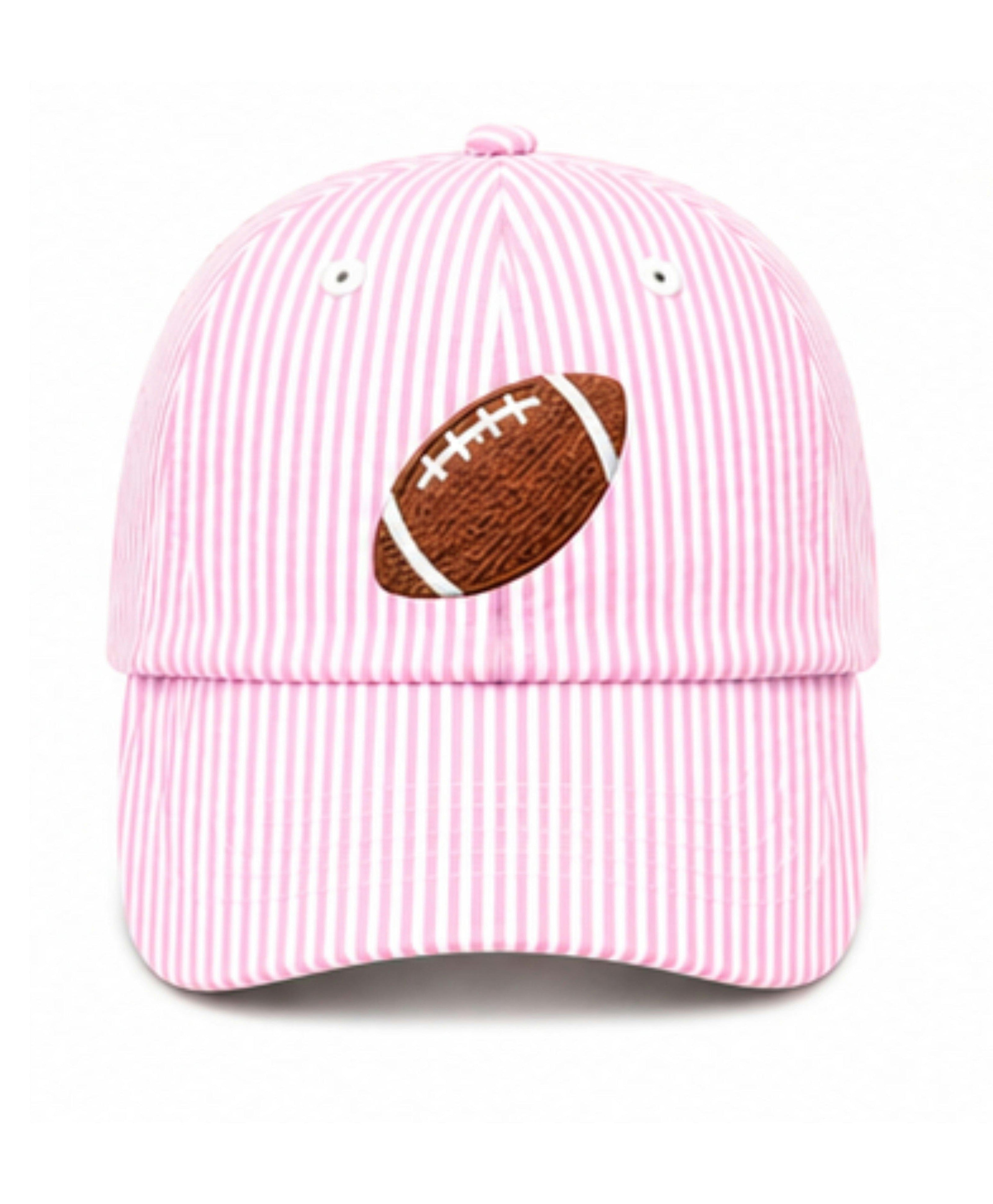 Football Bow Baseball Hat