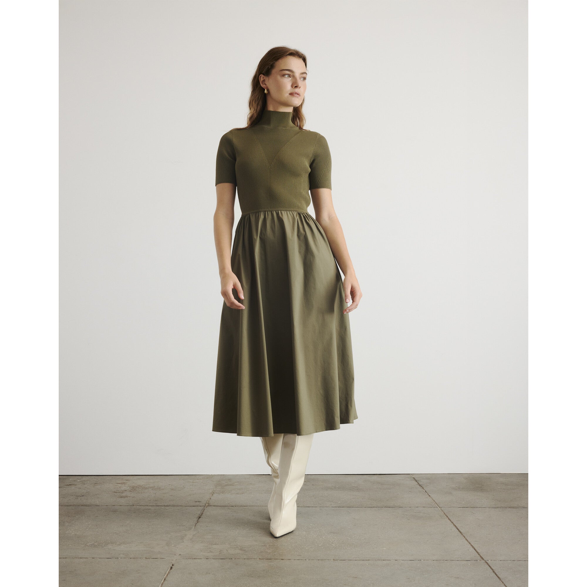 Teresa Knit Dress, Green