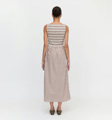 The Cosima Nap Dress - Rust Stripe
