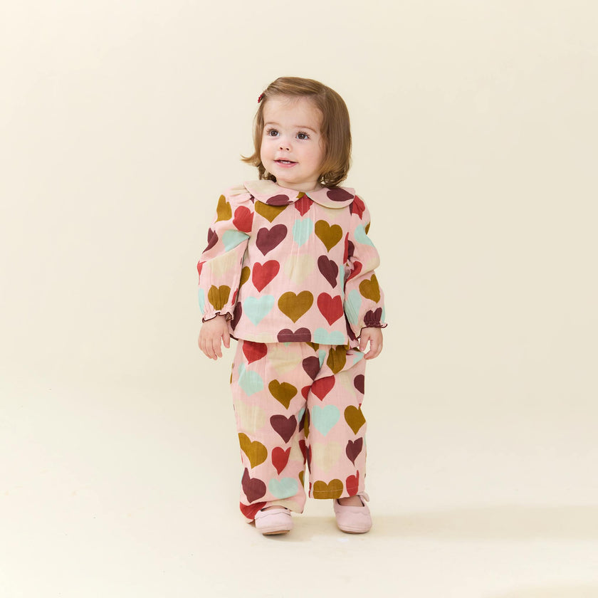 Baby Girls Dawson 2-PC Set - Multi Harvest Hearts