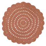 Alma Hand-Crocheted Scalloped Round Rug