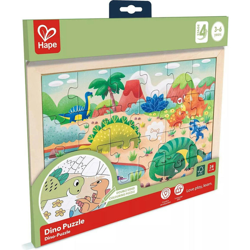 Hape: Dino Puzzle - 24pc