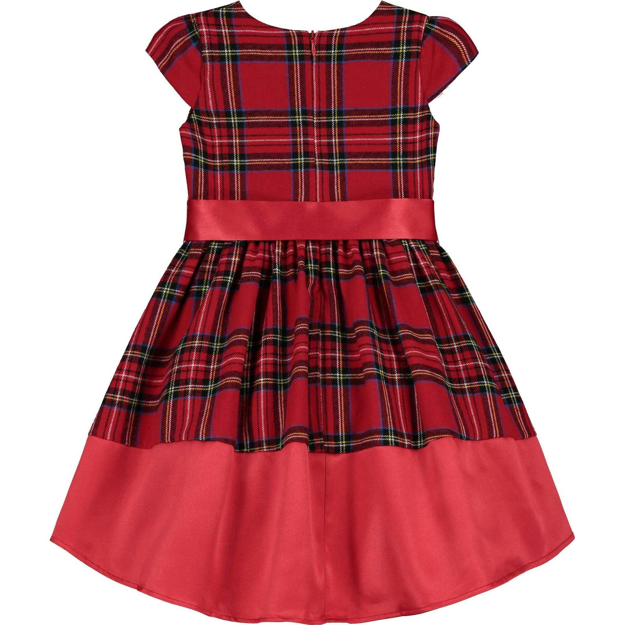 Florence Plaid Tartan Girls Party Dress