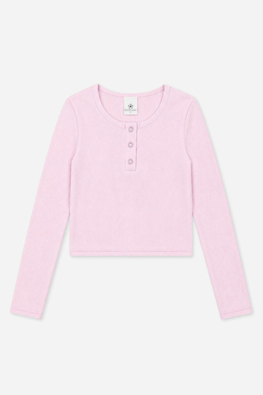 Ultra-Soft Rib Long Sleeve Fitted Henley