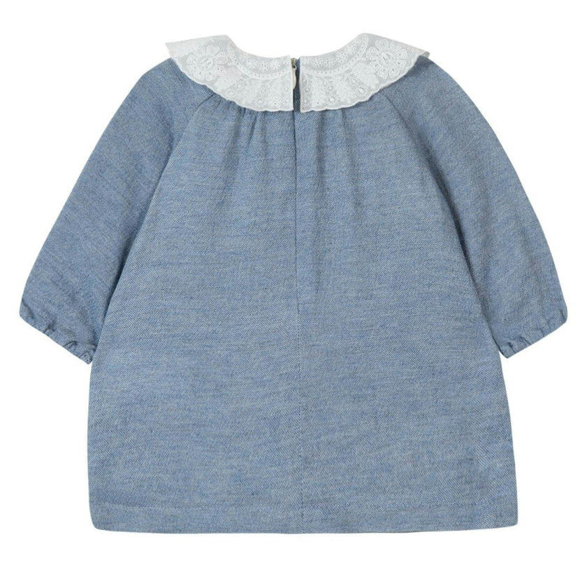 Ruffled Collar Baby Dress
