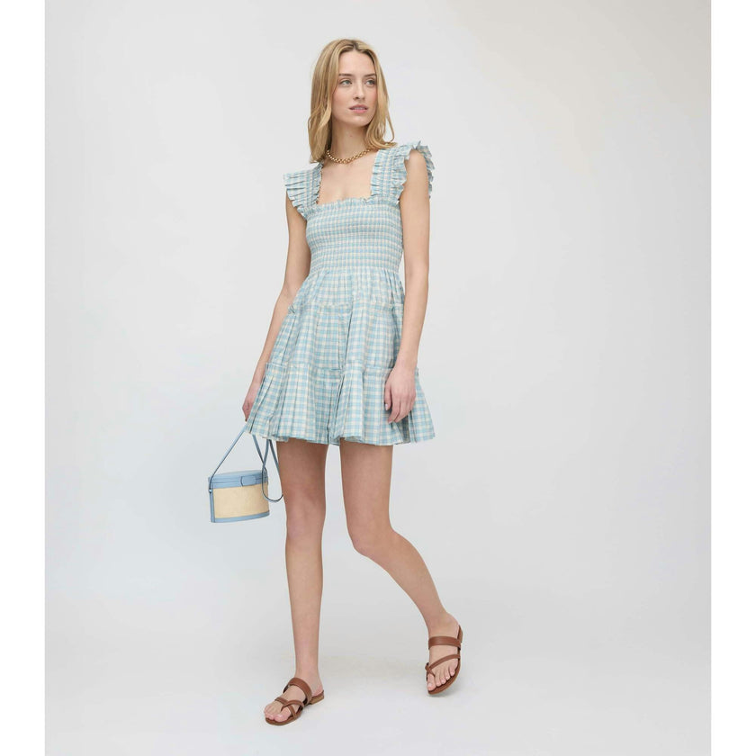 The Charlotte Nap Dress - Blue/Red Gingham