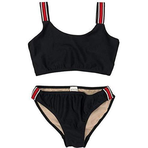 Two Piece Two Piece Stripe Swimsuit