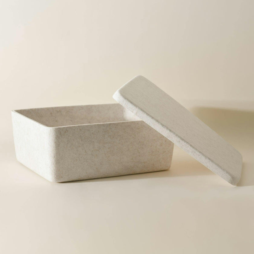 The Sculpted Bin - Large with Lid