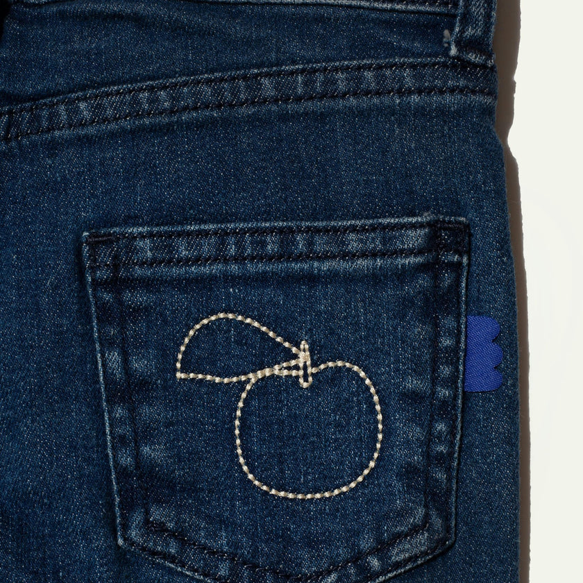 Recycled Denim Apple Patch Kid Pant