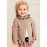 Cable Detail Cardigan in Beige (6mths-3yrs)