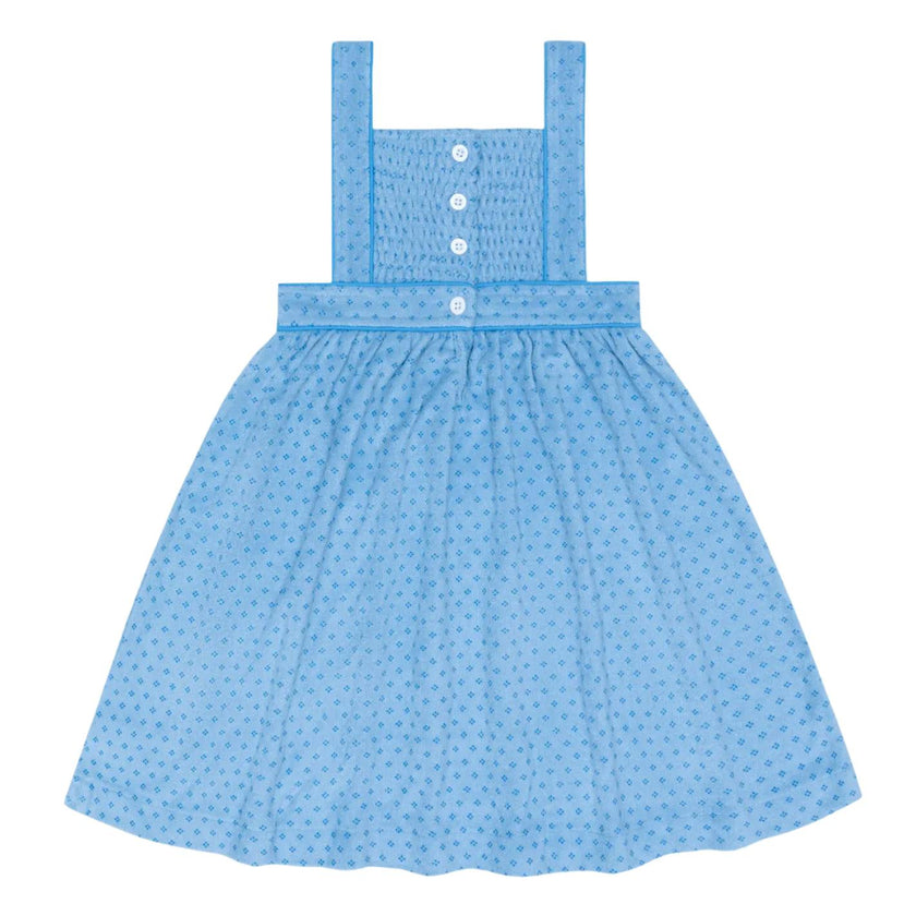 girls le marin dot french terry bib dress