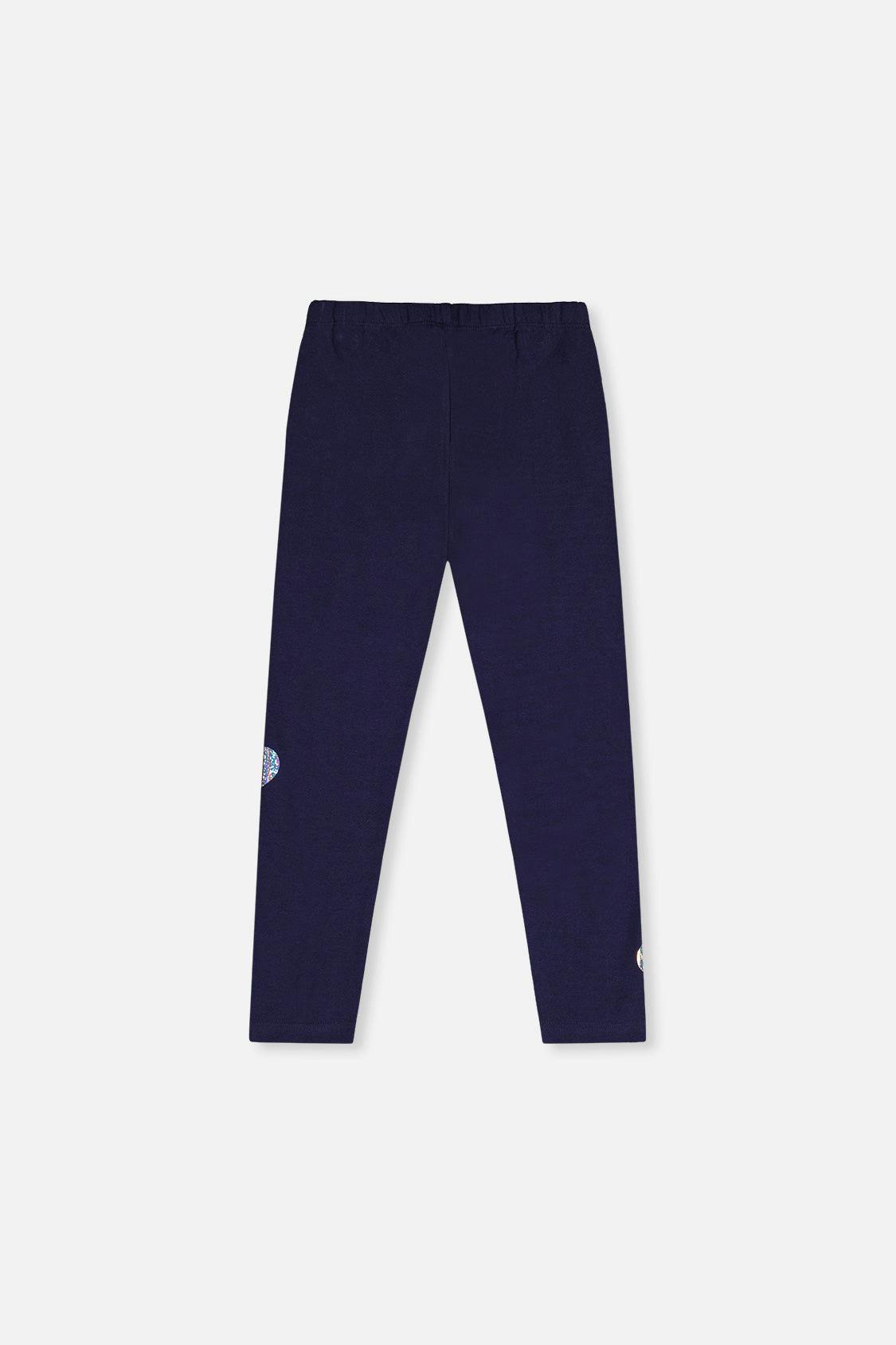 Organic Cotton Leggings Dark Blue