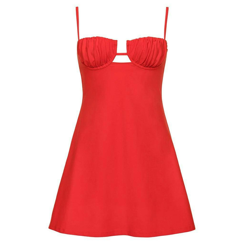 Petal Short Slip Dress