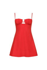Petal Short Slip Dress