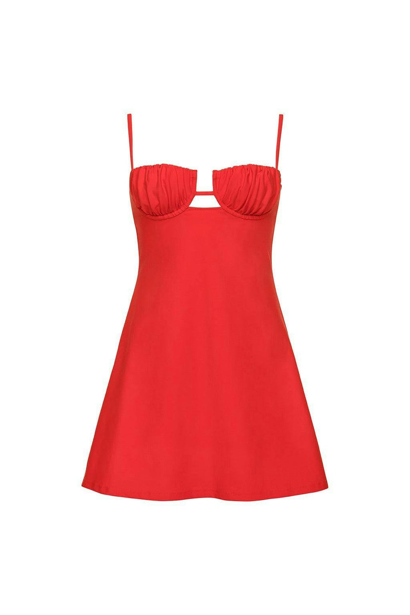 Petal Short Slip Dress
