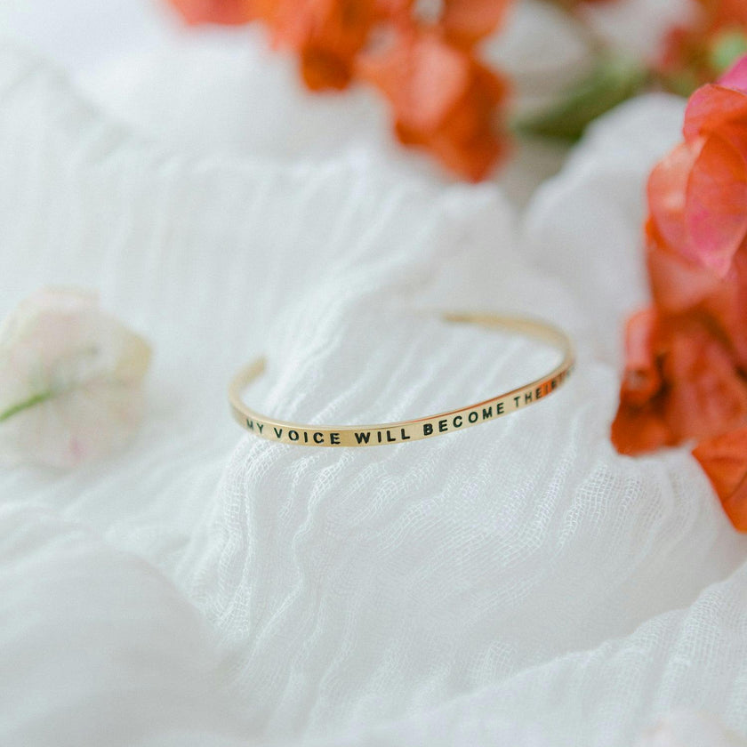 Women's "My Voice Will Become Their Inner Voice" Bracelet