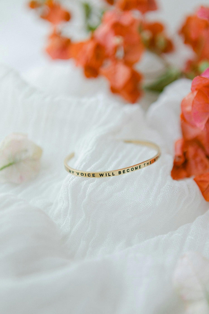 Women's "My Voice Will Become Their Inner Voice" Bracelet