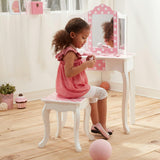 Teamson Kids Wooden Polka Dot 2-Pc. Play Vanity