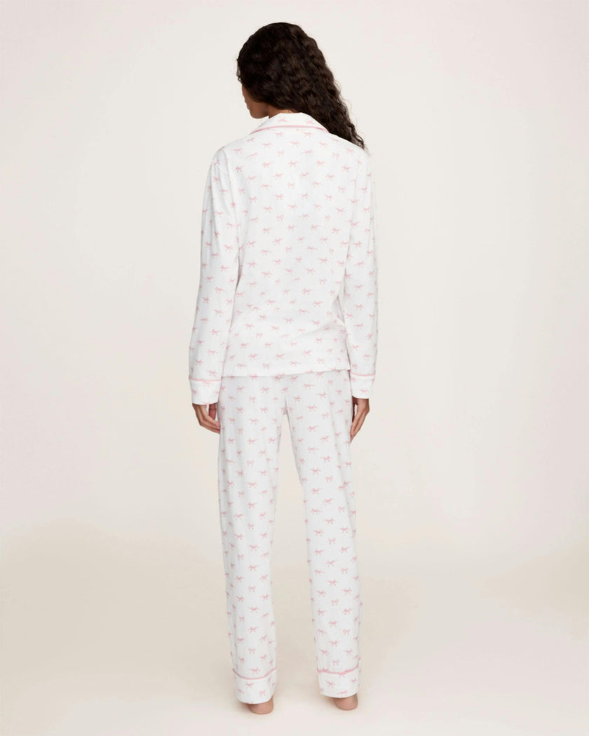 Women's Pima Pajama Set in Blushing Bows