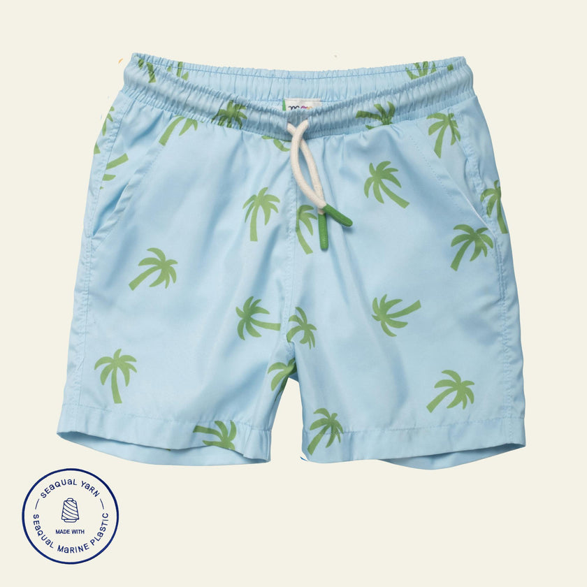 Recycled Palm Tree Swim Trunk