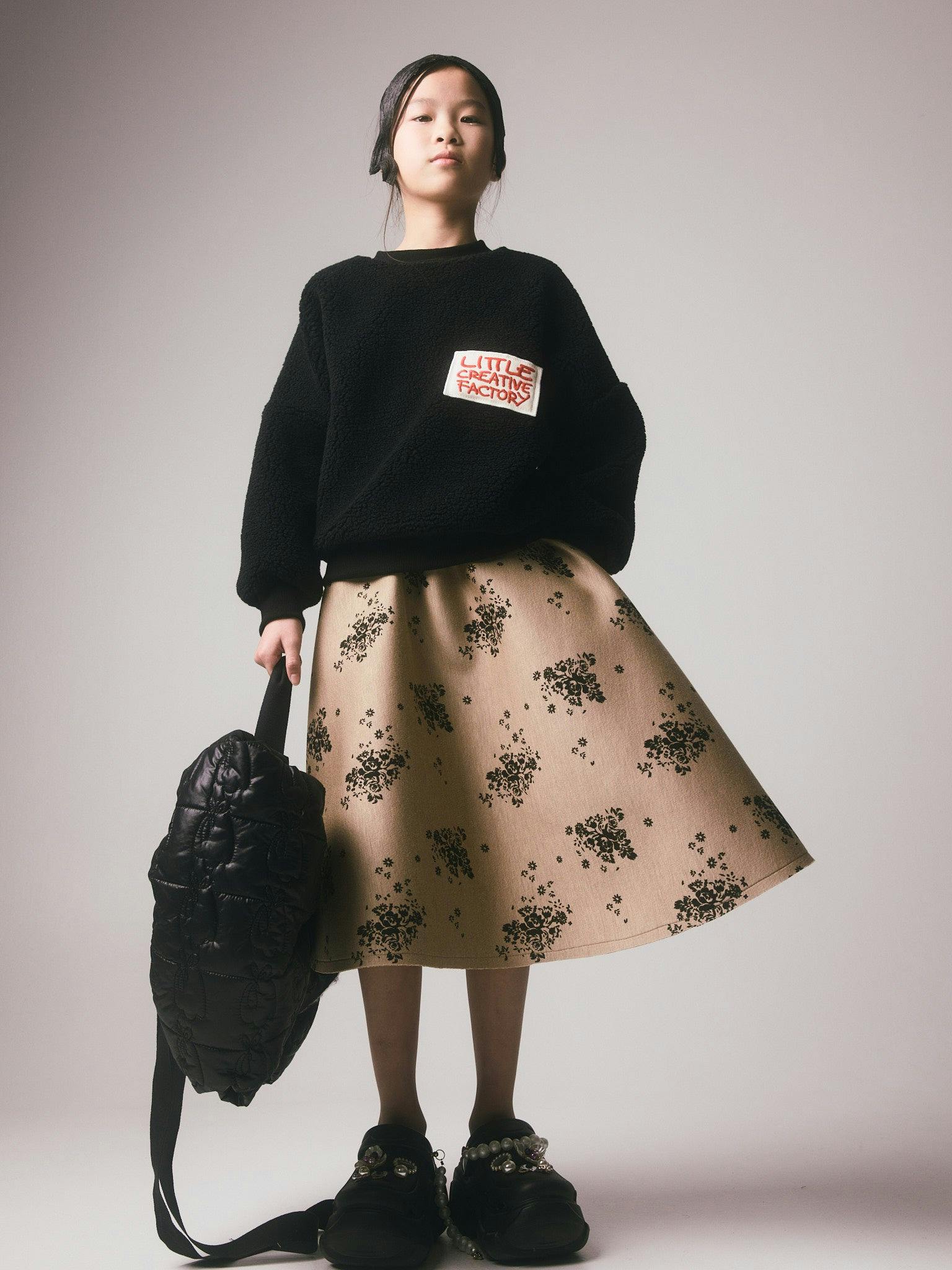 Rosa Skirt Camel & Black