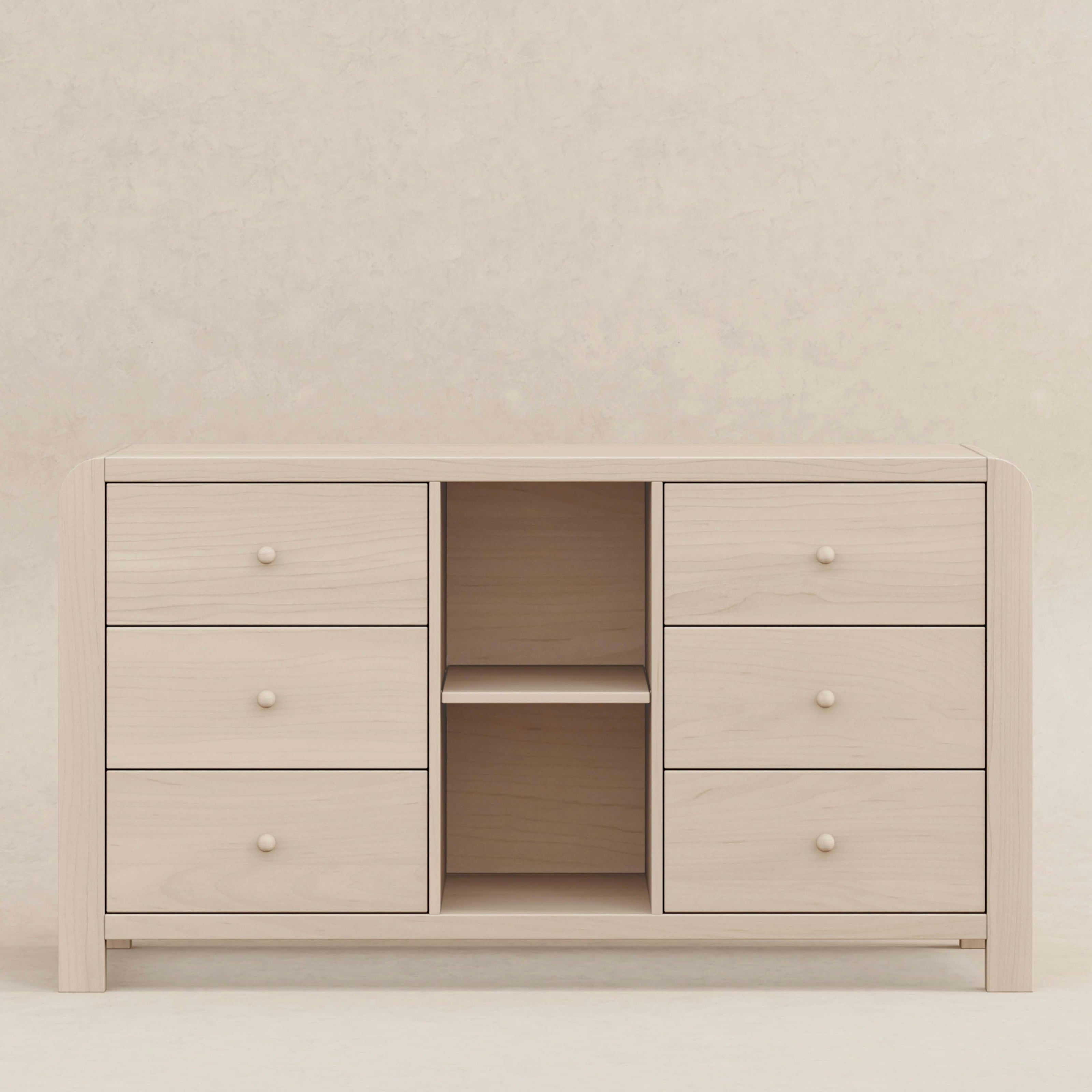 Babyletto Kids TipToe 6-Drawer Assembled Dresser with Cubbies