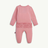 Magnetic Footie with Ruffles TICKLED PINK