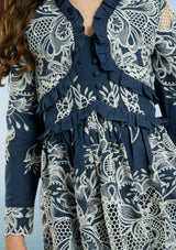 Maia Embroidery Mini Dress