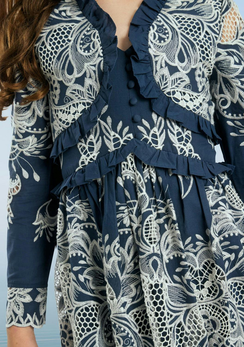 Maia Embroidery Mini Dress