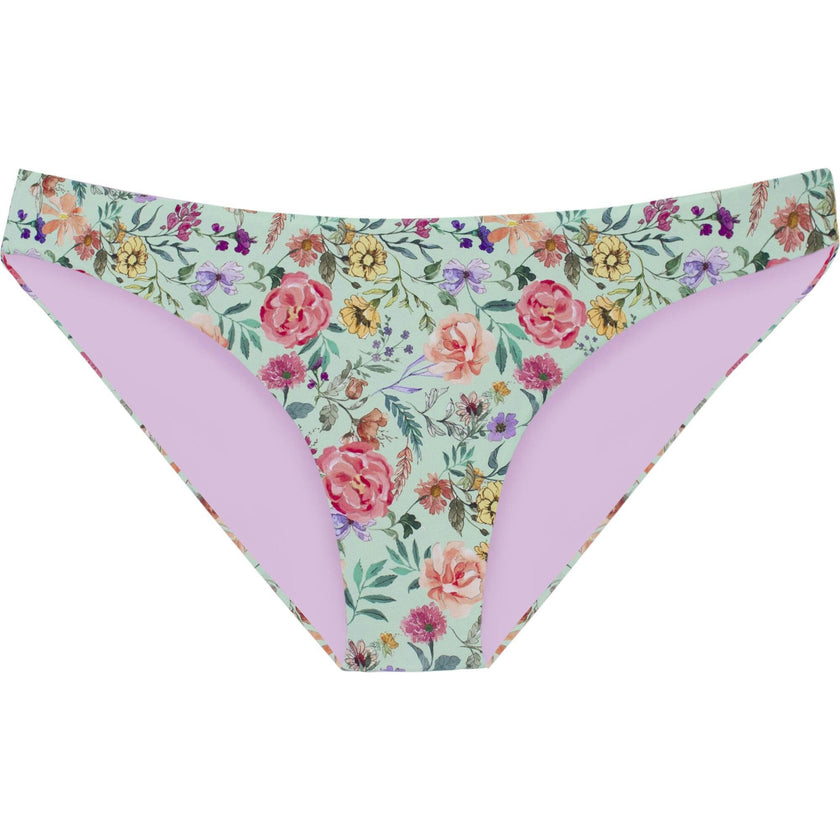 Women'S Reversible Ruched Full Bikini Bottom, Florals
