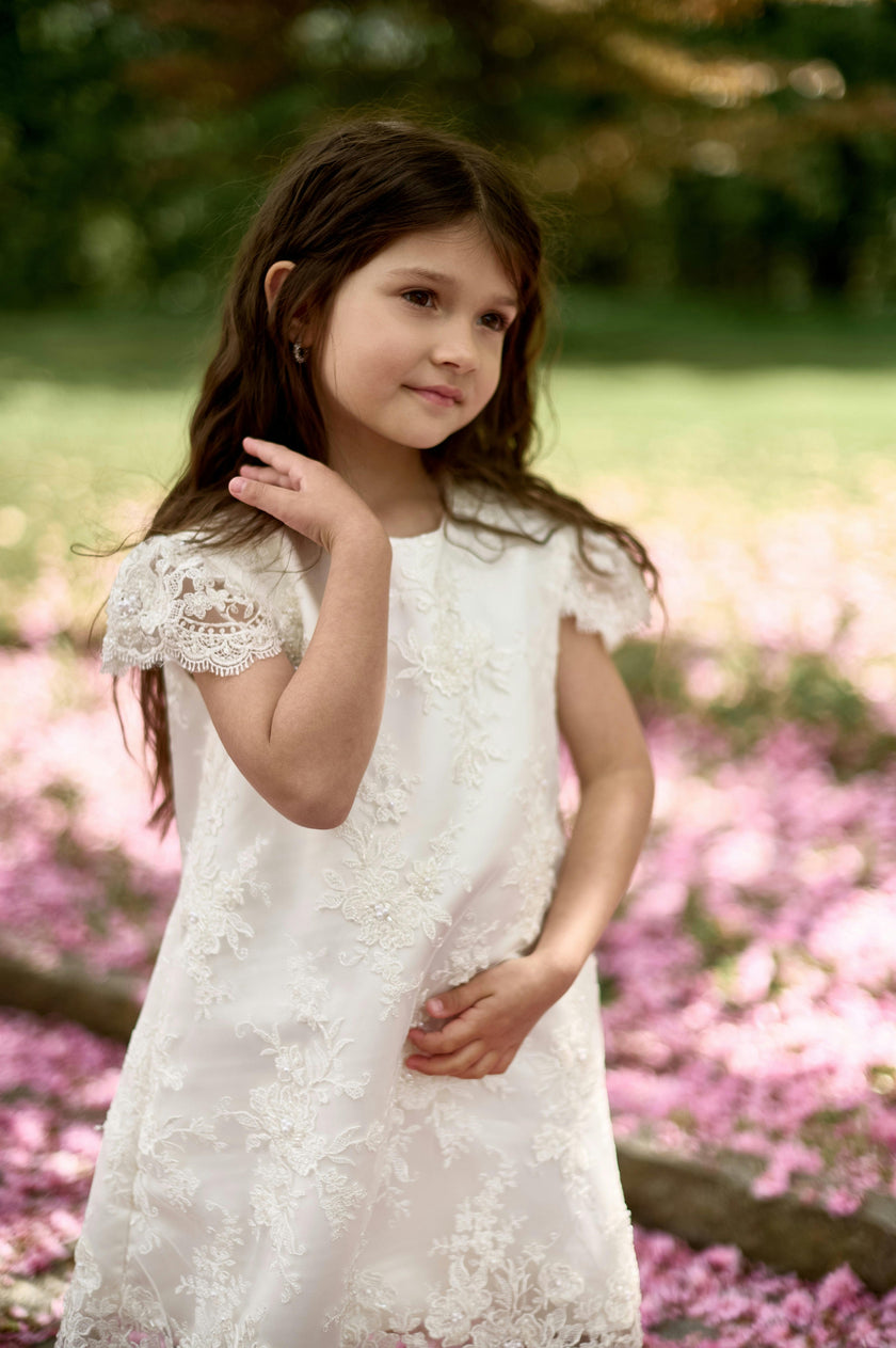 Premium French Lace Haute Couture White Dress