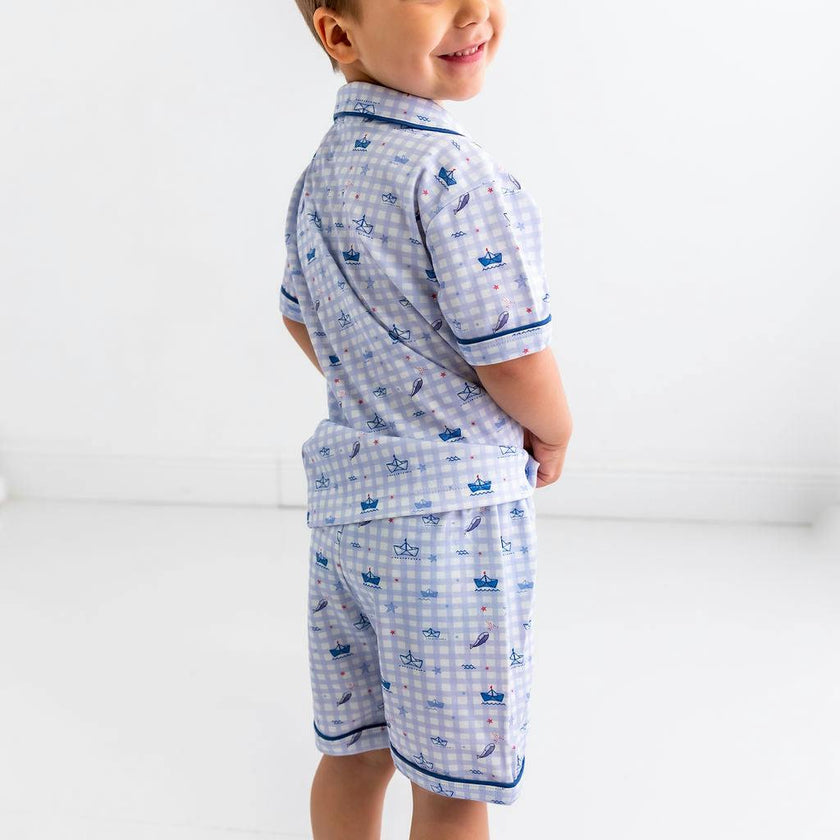 Sailors Boy Pima Cotton Short Pajama Set – Soft Two-Piece