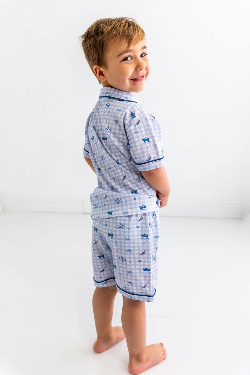 Sailors Boy Pima Cotton Short Pajama Set – Soft Two-Piece