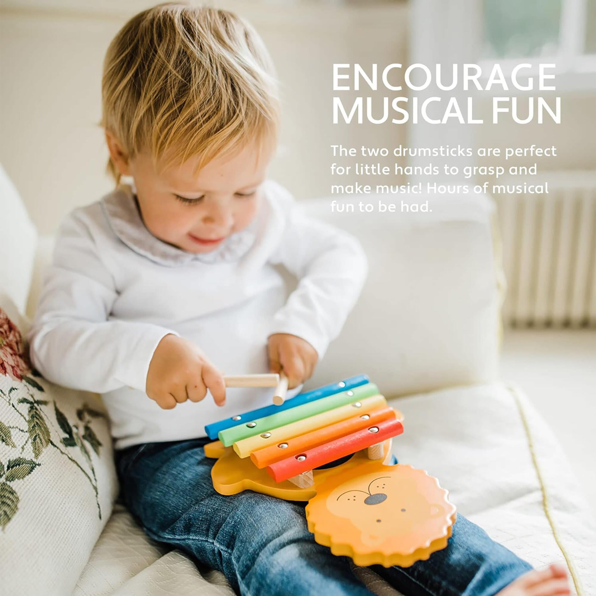 Orange Tree Toys: Xylophone: - Wooden Musical Instrument Toy