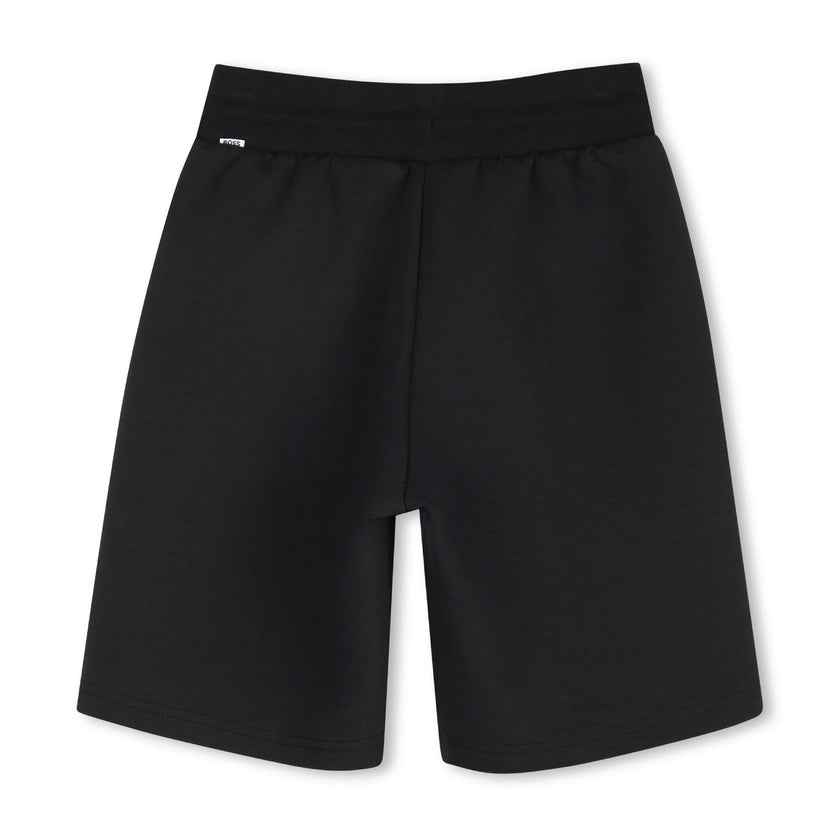 Black Contrast Trim Shorts