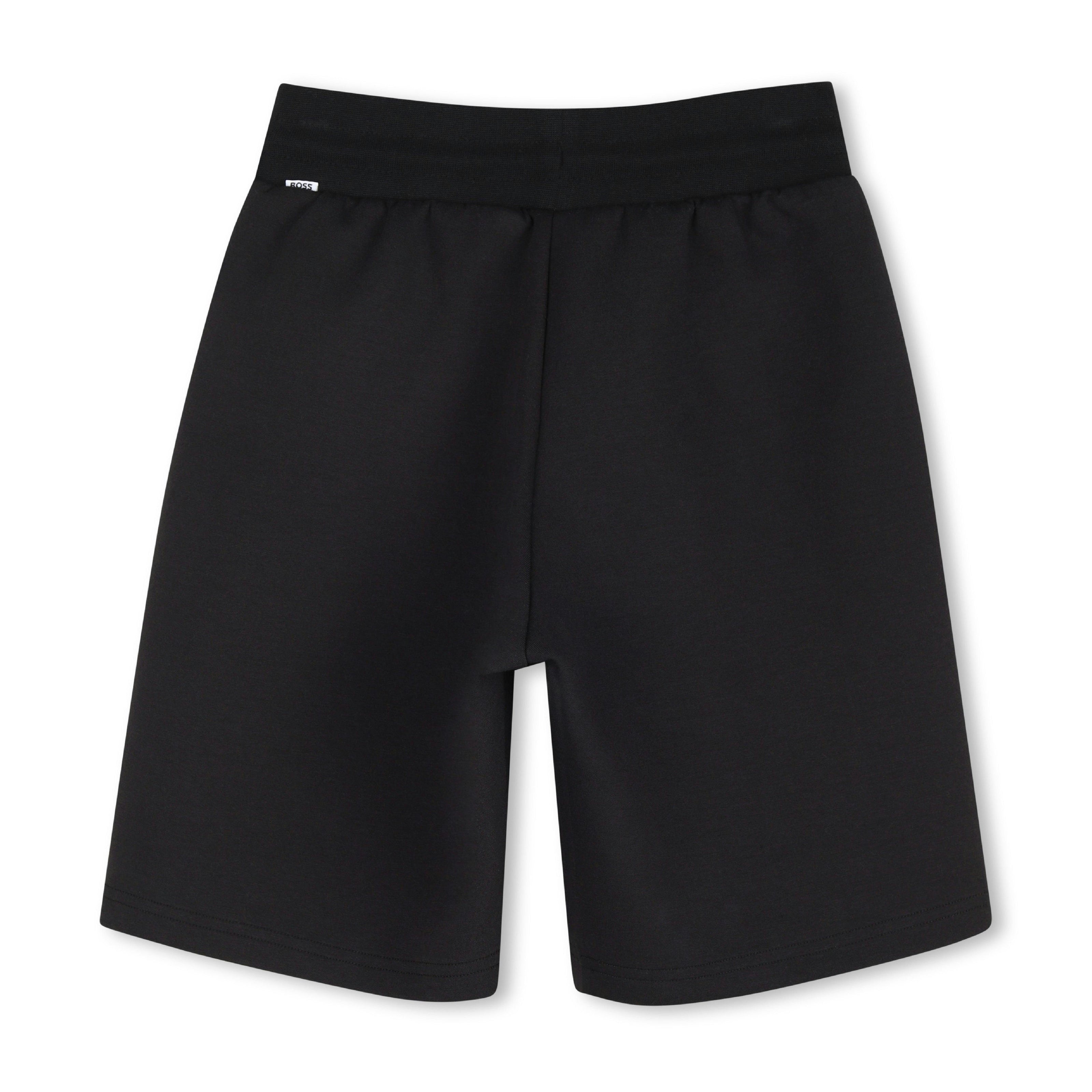 Black Contrast Trim Shorts