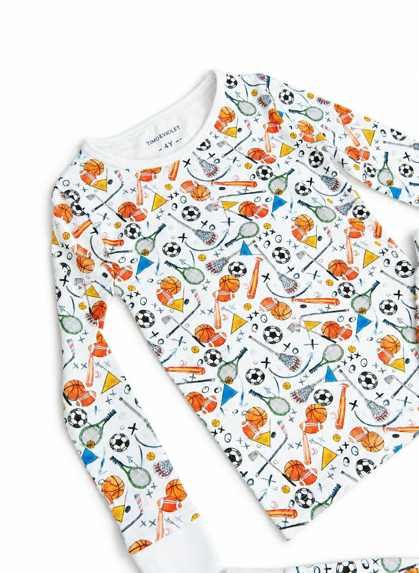 Children's Two Piece Pajamas - Good Sport