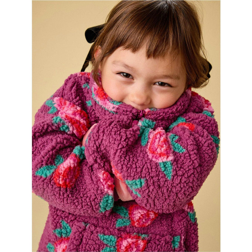 Teddy Fleece Pullover, Purple
