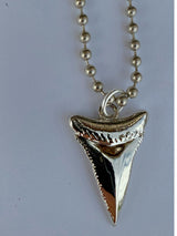 SILVER SHARK TOOTH NECKLACE