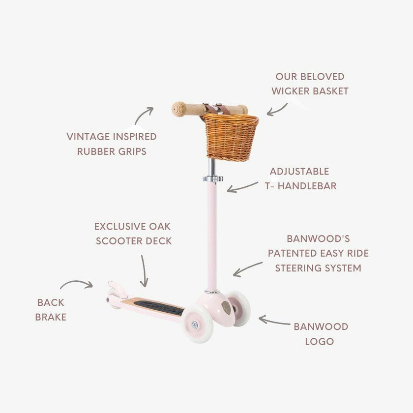 BANWOOD SCOOTER VINTAGE - PINK