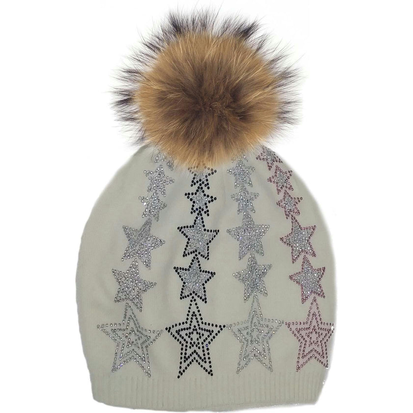 Colored Star Hat (Snap On Pom Sold Separately)