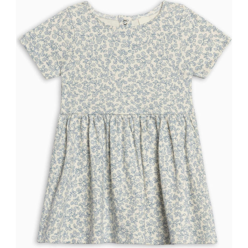Stella Short Sleeve Swing Dress - Narelle Floral / Ivory + Sea