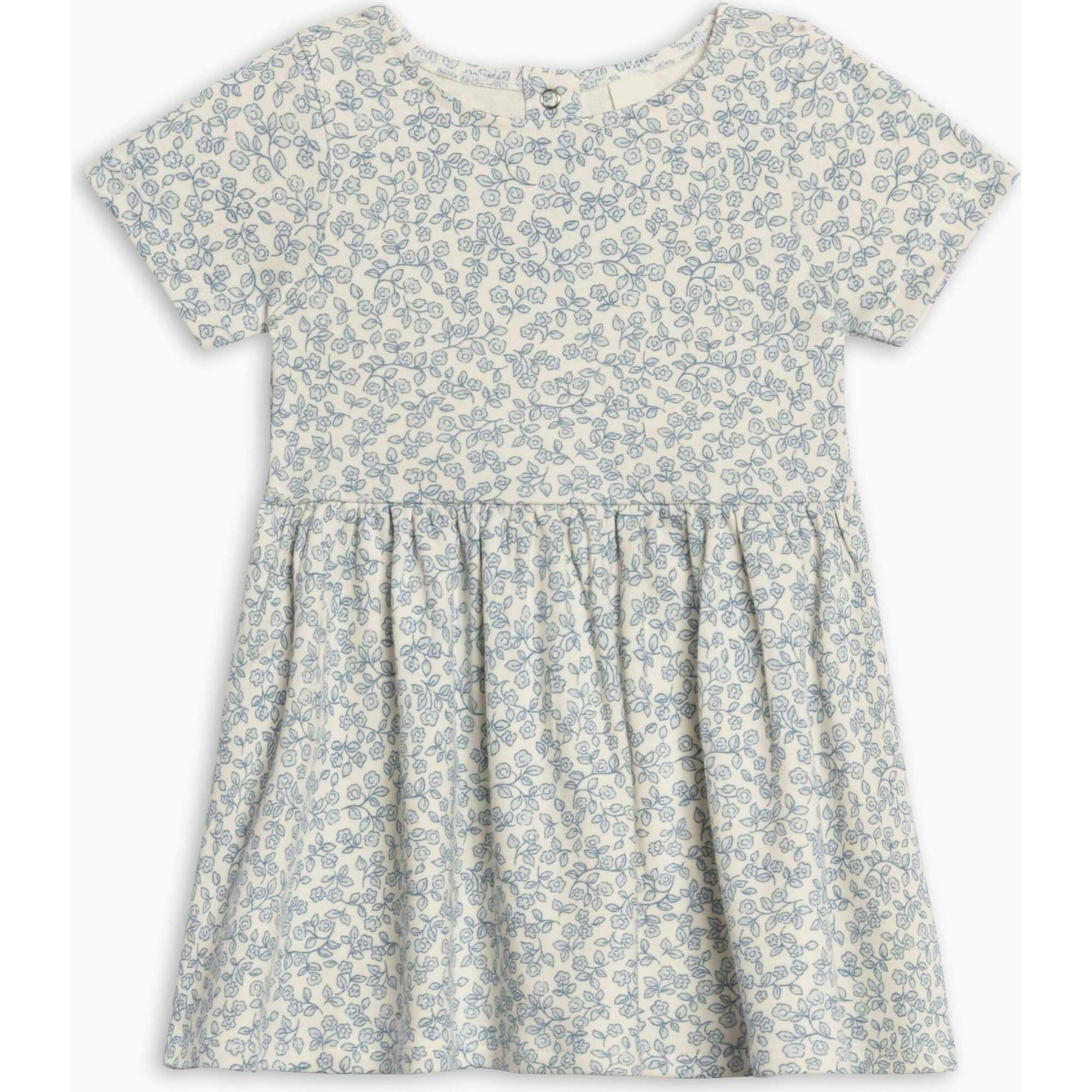 Stella Short Sleeve Swing Dress - Narelle Floral / Ivory + Sea